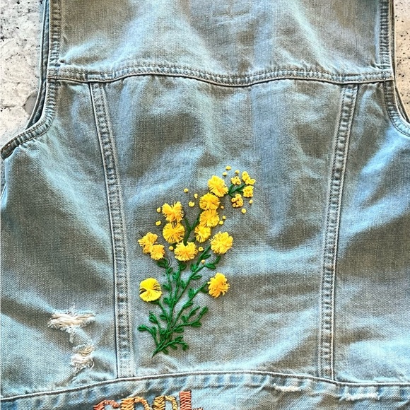 Hollister Hollister Embellished Light Blue Blue Vests Size S - Picture 7 of 9